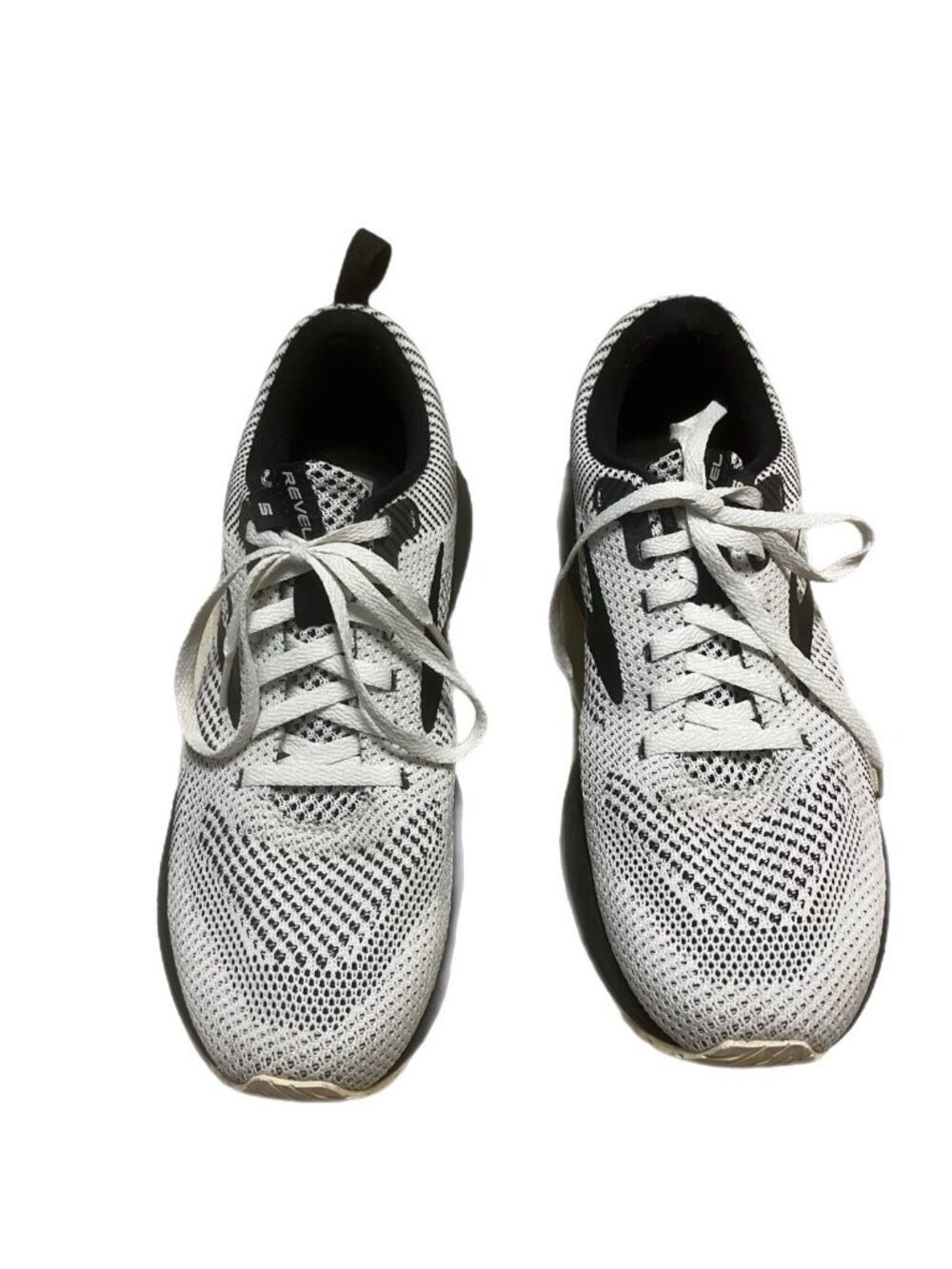 Brooks Womens Size 8.5 Revel 5 1203611B121 White Running Shoes Sneakers